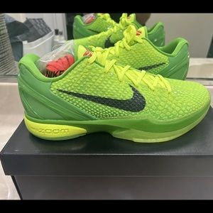 New Nike Zoom Kobe 6 Protro Grinch 2020 Size 10 Green Basketball with Box